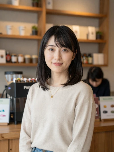Yui Nakamura, 27, Japanese barista in Osaka coffee shop - first date ideas for Japanese women dating