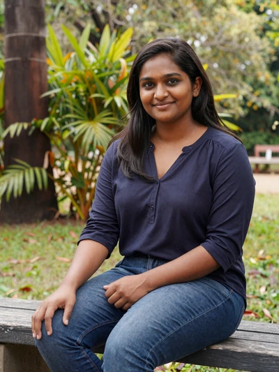 Kavindi, 31, Sri Lankan doctor in Colombo park - date Sri Lankan women online