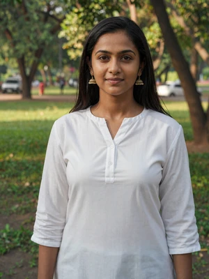 Ananya, 25, Indian woman in a Delhi park - meet Indian singles online