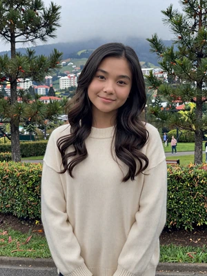 Lovely, 23, Filipina student in Baguio pine garden - meet Filipina women online
