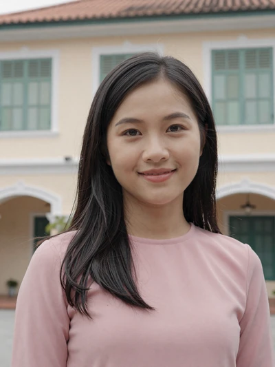 Linh, 25, Vietnamese woman by colonial architecture - Vietnamese dating