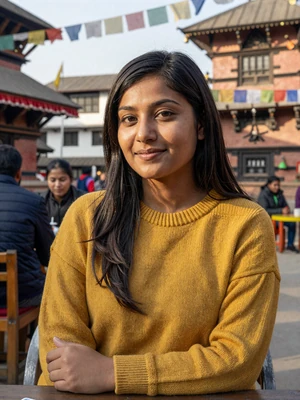 Asha, 25, Nepali designer at Thamel cafe in Kathmandu - date Nepali singles