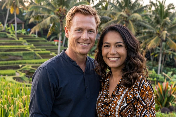 Brian and Ayu, LoveZoneTip success couple from USA and Indonesia