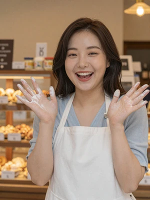 Yun-Hee, 26, North Korean heritage woman in Busan bakery - North Korean singles online