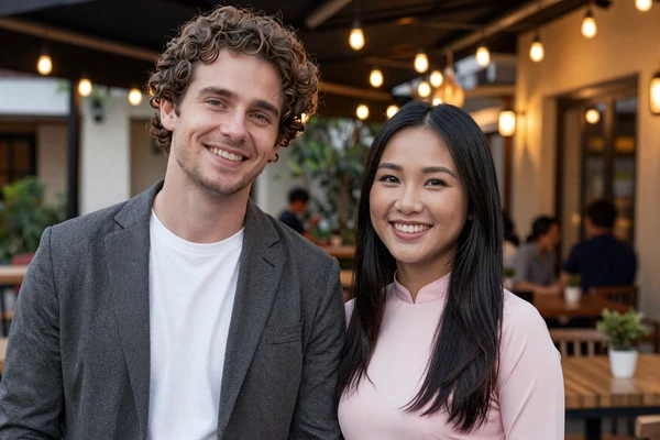 Ryan and Linh, LoveZoneTip success couple from USA and Vietnam