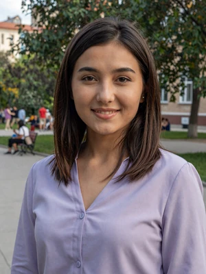 Aizhan, 26, Kyrgyz woman in Bishkek park - Kyrgyz women dating profile