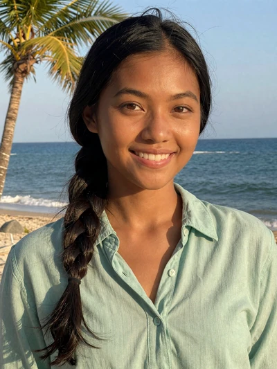 Putri, 24, Indonesian woman on Bali beach - how to meet Asian women online