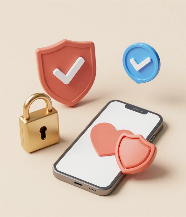 Digital security features protecting users on asian dating platforms including verification and encryption