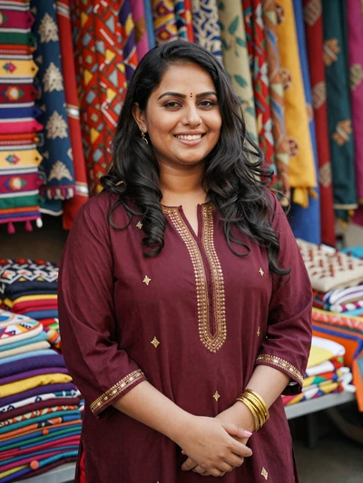Amina, 26, Pakistani woman at fabric market in Lahore - Pakistani singles dating