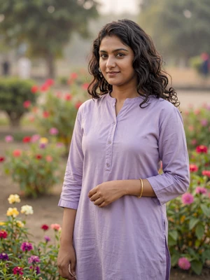 Naima, 27, Bangladeshi teacher in flower garden in Comilla - date Bangladeshi singles