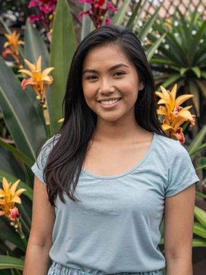 Maria, 26, Filipina woman in Manila garden - Filipino women dating profile