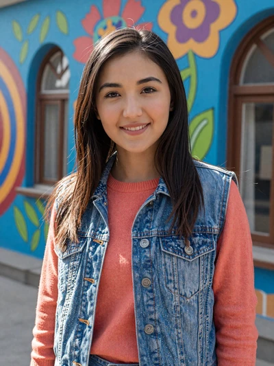 Dana, 24, Kazakh woman near street art in Almaty - date Kazakh women online