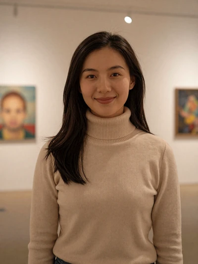 Xiao Lin, 30, verified Chinese woman in Shanghai art gallery - authentic profile on asian dating site