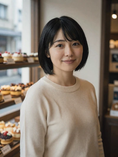 Yuki, 30, verified Japanese woman in Osaka bakery - online dating safety verified profile