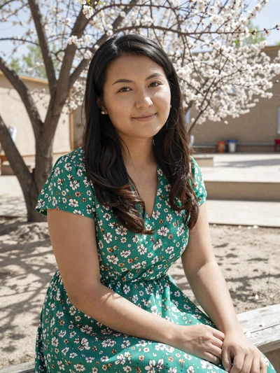 Assel, 25, Kazakh woman in a sunny Shymkent courtyard - Kazakhstan dating site
