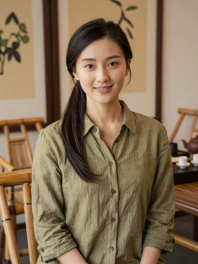 Wei Chen, 29, Chinese woman in Chengdu tea house - best asian dating site Chinese singles