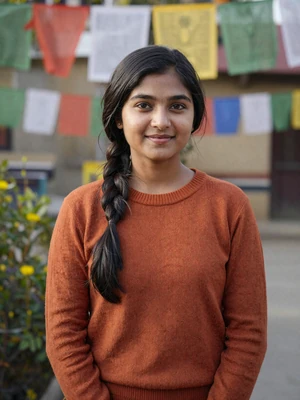 Srijana, 26, Nepali woman in garden in Kathmandu - Nepali women dating profile