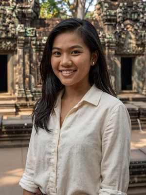 Mealea, 24, Cambodian tour guide in Siem Reap - meet Cambodian women online