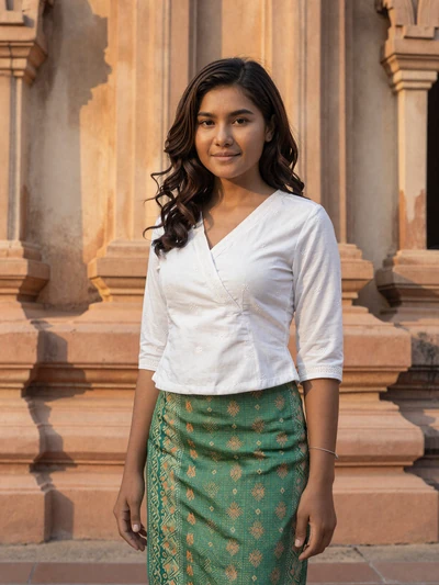 Thida, 29, Burmese woman near Mandalay temple - meet Myanmar singles online