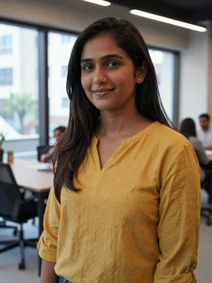 Meera, 29, Indian entrepreneur in Pune workspace - date Indian singles