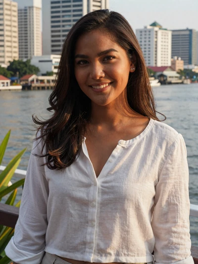 Kannika, 28, verified Thai woman at Bangkok riverside - trusted dating platform profiles